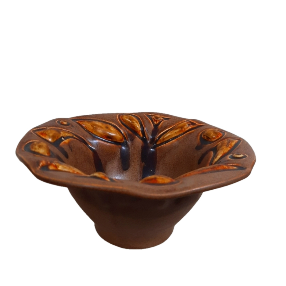 Vintage Handmade Pottery Decorative Bowl